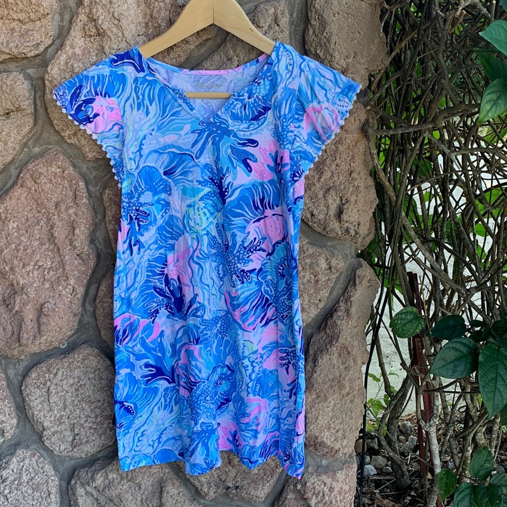 Girls Lilly Pulitzer 100% cotton dress size XL 12-14